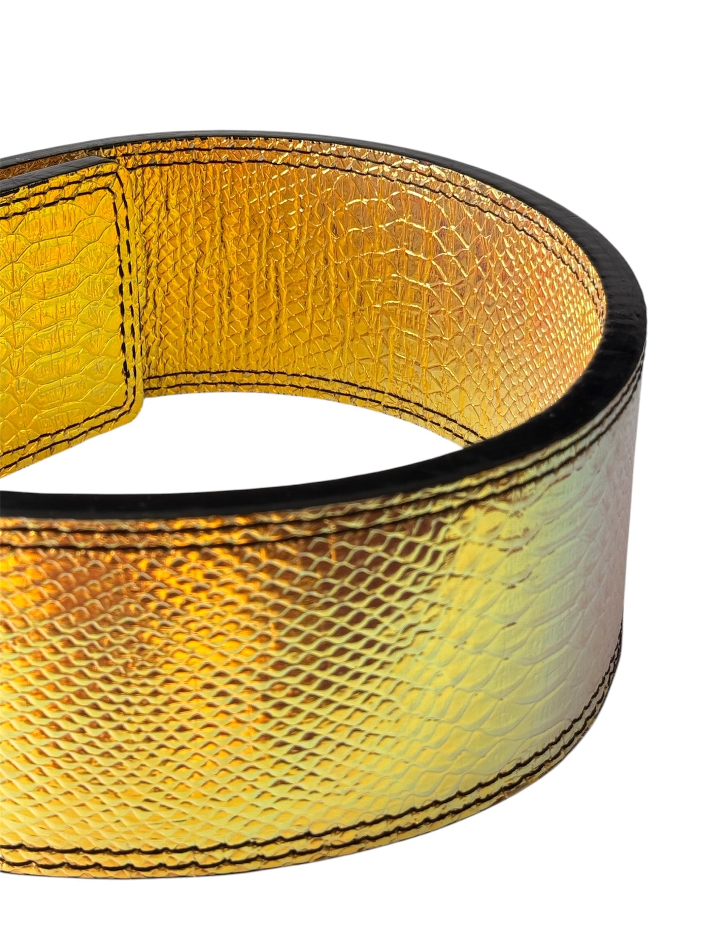 Golden Dragon Skin Lever Belt edition