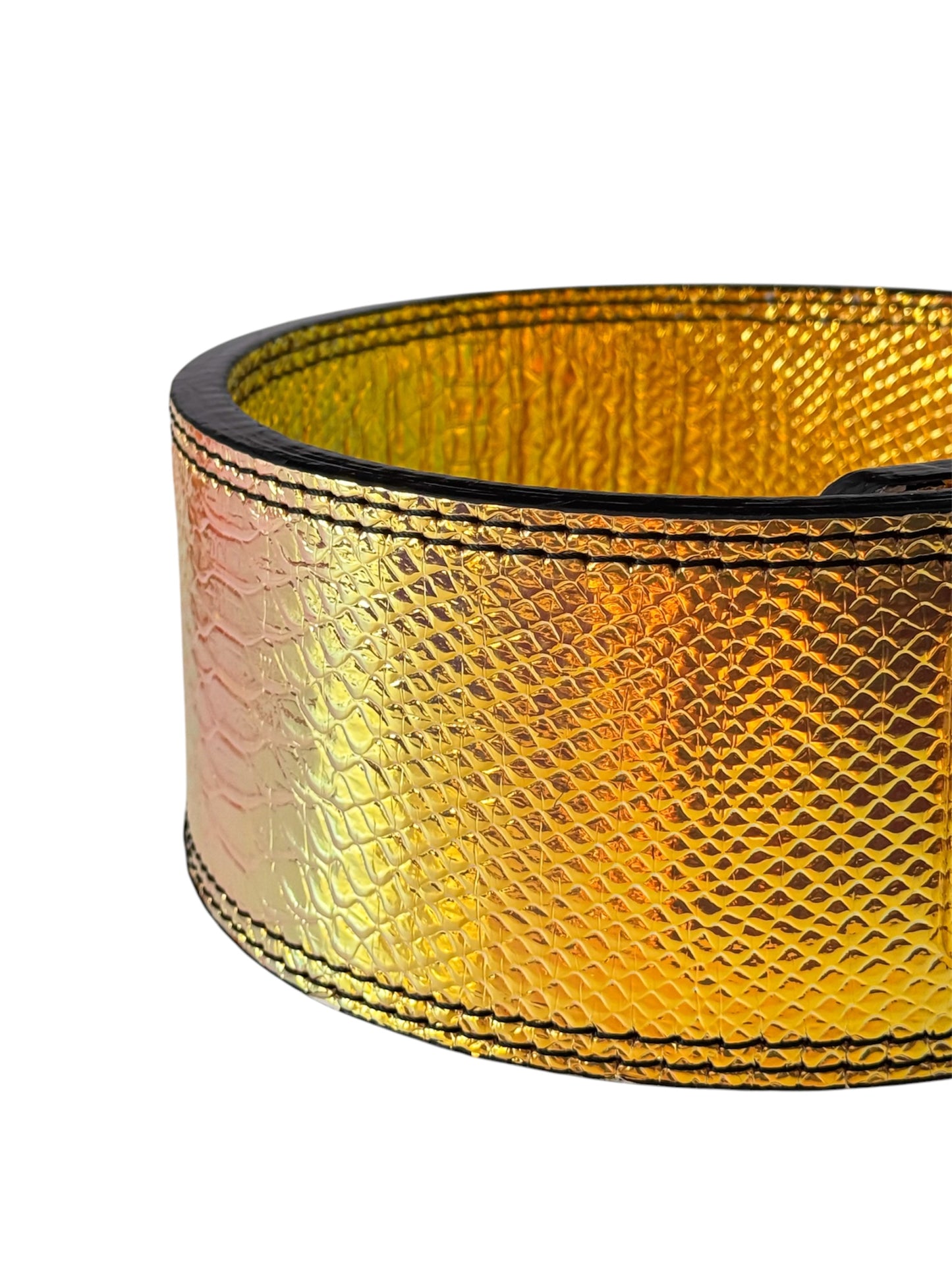 Golden Dragon Skin Lever Belt edition