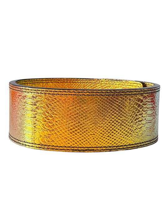 Golden Dragon Skin Lever Belt edition